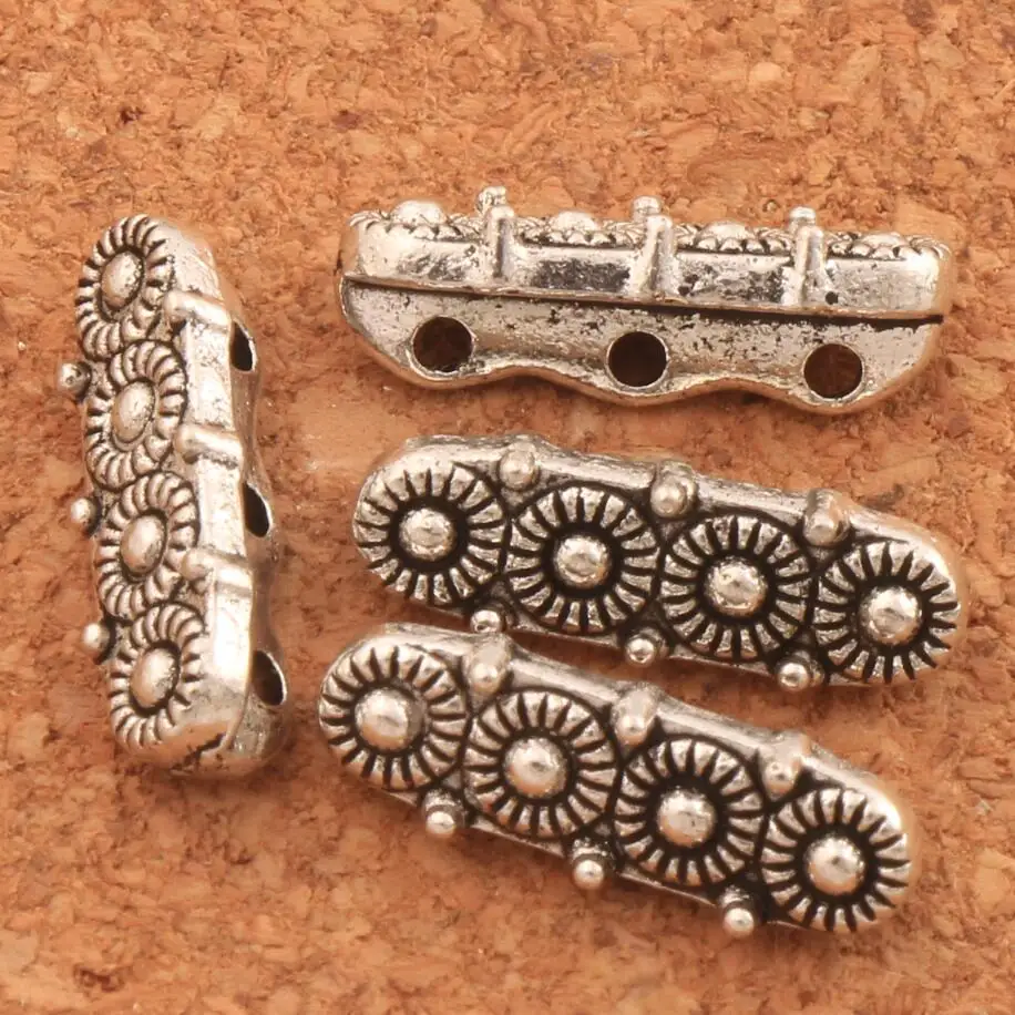 3-Strand Daisy Bracelet Spacer Bars L823 14x4.8mm 68PCS Antiqued Silver Spacer Beads
3-Strand Daisy Bracelet Spacer Bars L823 14x4.8mm 68PCS Antiqued Silver Spacer Beads