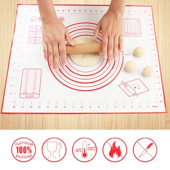 3 Sizes Non-Stick Silicone Baking Mat Kneading Pad Sheet Glass Fiber Rolling Dough Large Size for Cake Macaron Kitchen Tools 
3 Sizes Non-Stick Silicone Baking Mat Kneading Pad Sheet Glass Fiber Rolling Dough Large Size for Cake Macaron Kitchen Tools