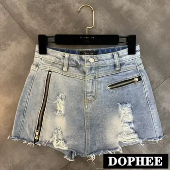 2019 Summer New Zipper Decoration Personality Hole Fake Two Denim Shorts Female for Girls
2019 Summer New Zipper Decoration Personality Hole Fake Two Denim Shorts Female for Girls