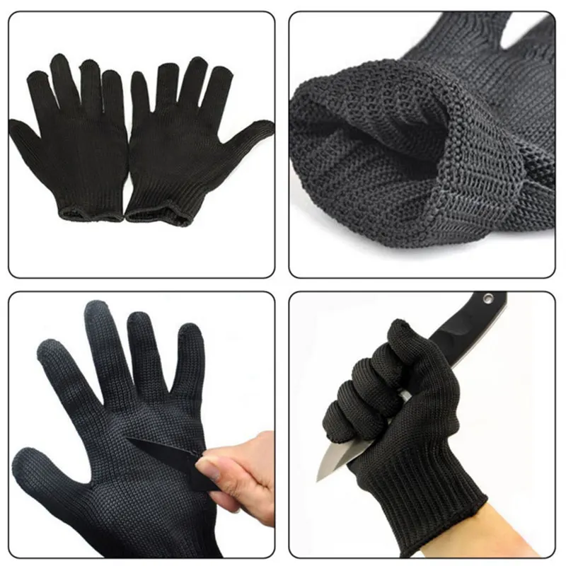 Cut Resistant Gloves Stainless Steel Wire Safety Work Anti-Slash Static Wear-resisting Protect Hand Safely Security | Безопасность и