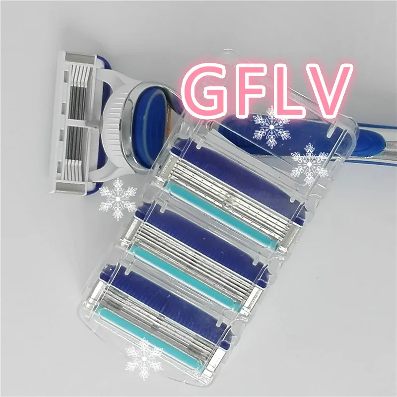 Image 12 pieces per pack razor blades for men face shaving razor blades 5 blade shaving cassettes for razor fusione supply