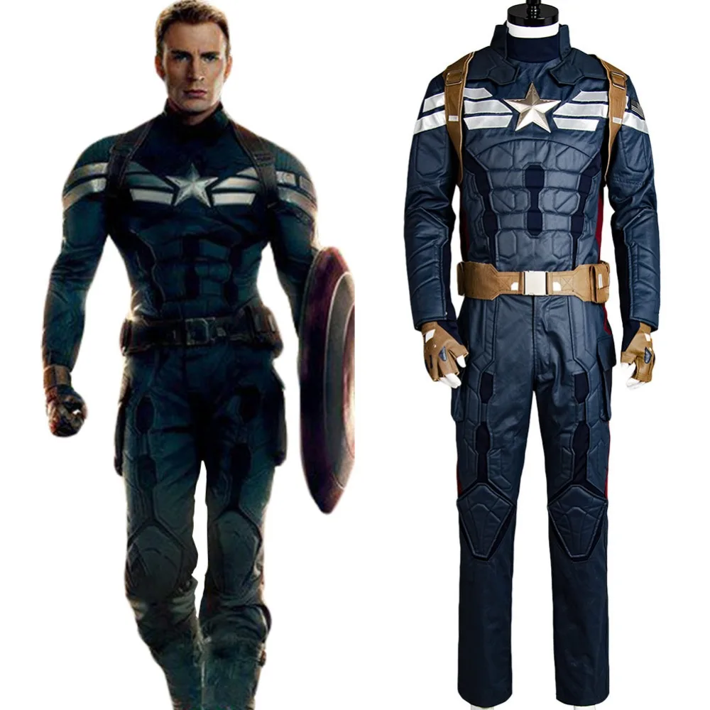 Captain America Costume Avengers The Winter Soldier Cosplay Steve Rogers Costume Shield Outfit Halloween Carnival Costume
Captain America Costume Avengers The Winter Soldier Cosplay Steve Rogers Costume Shield Outfit Halloween Carnival Costume