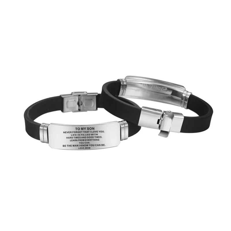 Stamped Jewelry To My Son Text Engraved Bracelet Gift From Parents Different Categories Bangle Words Engraving Leather Gift
Stamped Jewelry To My Son Text Engraved Bracelet Gift From Parents Different Categories Bangle Words Engraving Leather Gift