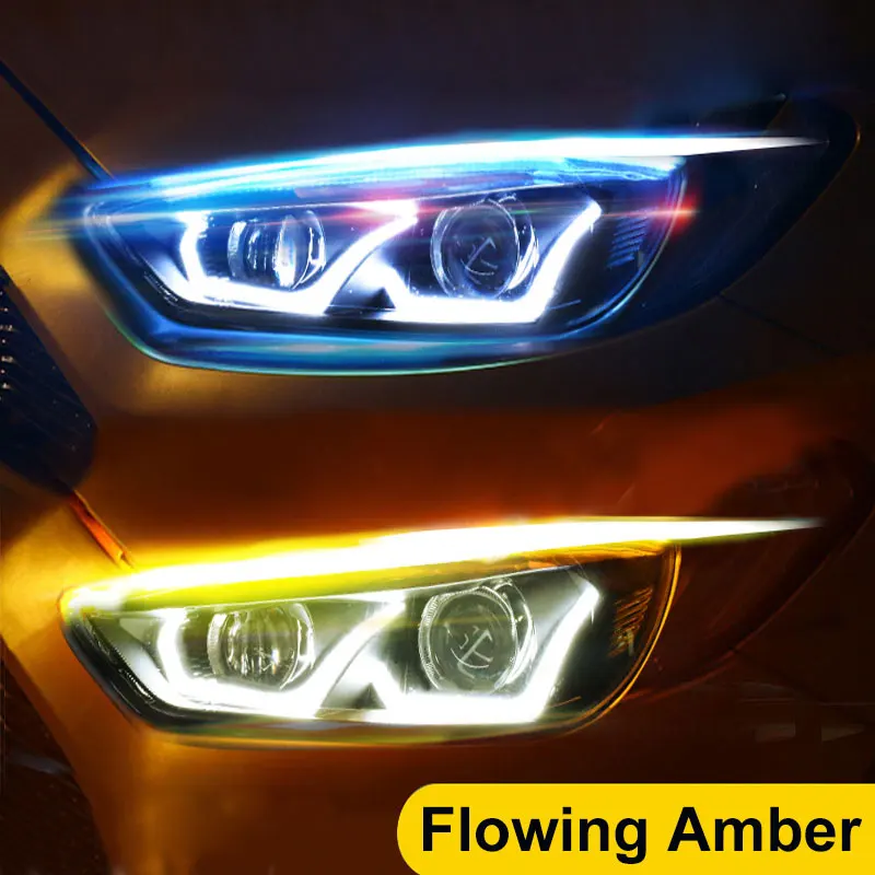 2pcs 12V Auto Lamps For Cars DRL LED Daytime Running Lights flowing LED Amber Turn Light Headlight Assembly
2pcs 12V Auto Lamps For Cars DRL LED Daytime Running Lights flowing LED Amber Turn Light Headlight Assembly
