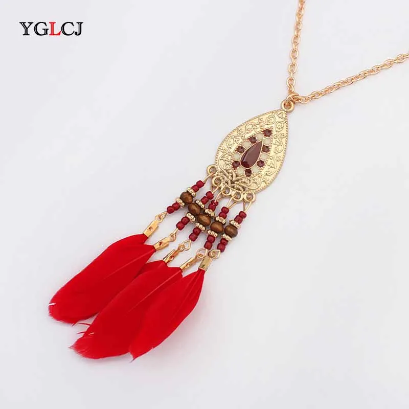 New Women'S Alloy Accessories Fashion Trend Water Drop Feather Tassel Necklace Long Jewelry Sweater Chain Ladies Necklace Gift
New Women'S Alloy Accessories Fashion Trend Water Drop Feather Tassel Necklace Long Jewelry Sweater Chain Ladies Necklace Gift