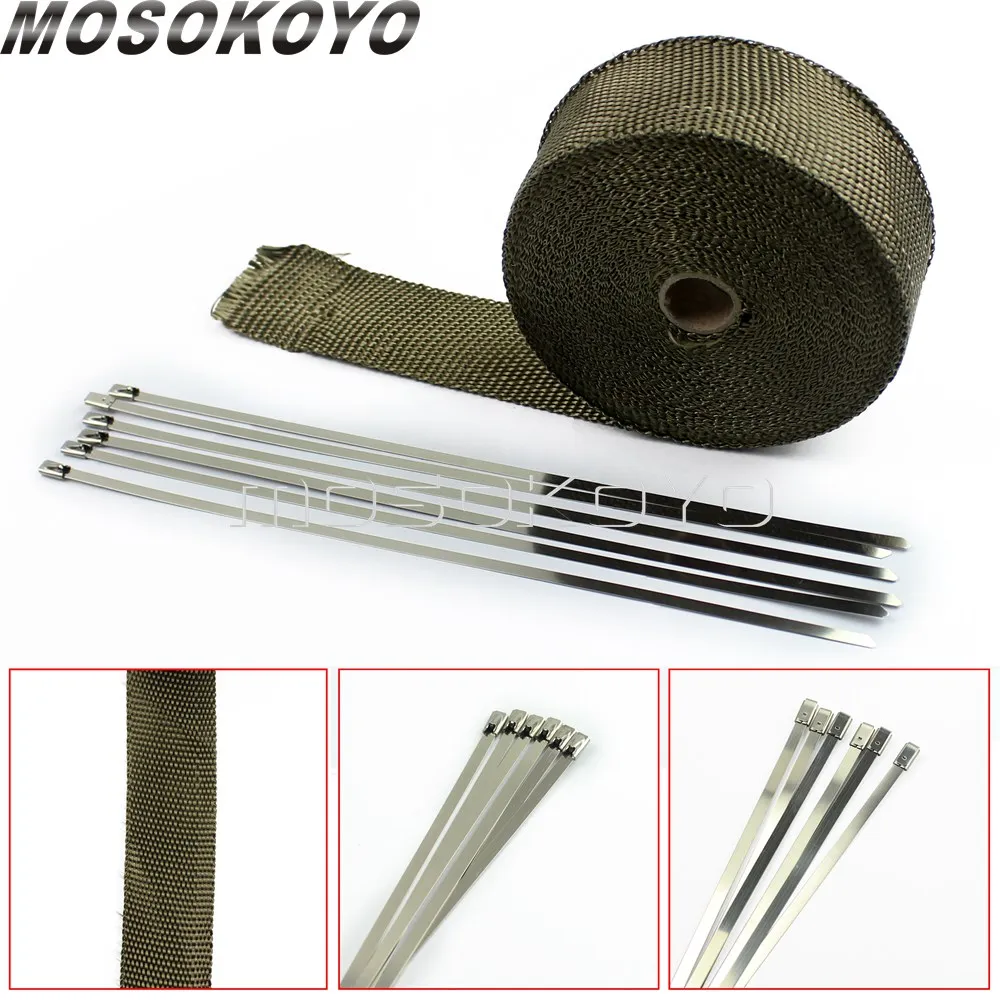 1.5mm*50mm*10m Titanium Exhaust Header Heat Wrap Tape Motorcycle Manifold Turbo Shields Insulation Roll Tape w/ Stainless Ties
1.5mm*50mm*10m Titanium Exhaust Header Heat Wrap Tape Motorcycle Manifold Turbo Shields Insulation Roll Tape w/ Stainless Ties