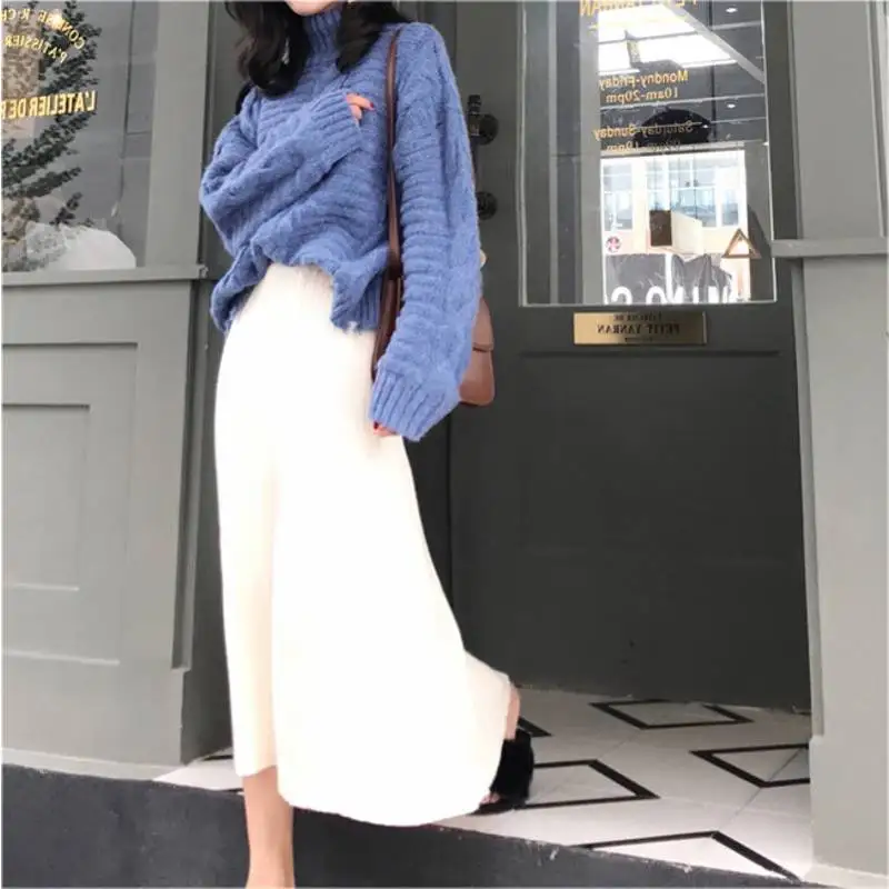 2019 New Autumn Winter Women Long Sleeve Loose Knitwear Sweater + Knitting Skirt Two Piece Female Casual Pure Color Skirt Suits
2019 New Autumn Winter Women Long Sleeve Loose Knitwear Sweater + Knitting Skirt Two Piece Female Casual Pure Color Skirt Suits
