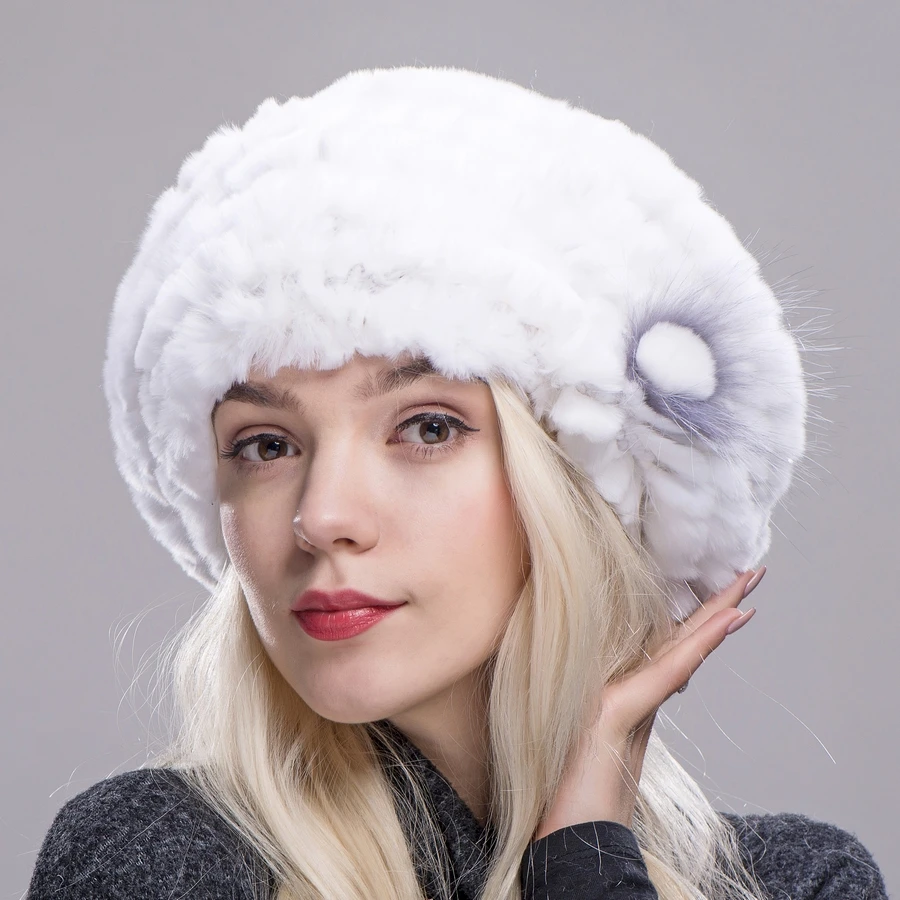 ZDFURS* Hot sale ladies fashion knitted real natural rex rabbit fur hat Genuine Women winter fur cap high quality beret hat
ZDFURS* Hot sale ladies fashion knitted real natural rex rabbit fur hat Genuine Women winter fur cap high quality beret hat