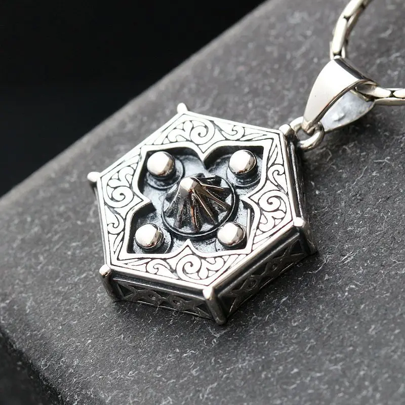 Silverware Wholesale S925 Sterling Silver Pendant Taiji Gossip Amulet Retro Thai Silver Pendant Men And Women Silver Pendant
Silverware Wholesale S925 Sterling Silver Pendant Taiji Gossip Amulet Retro Thai Silver Pendant Men And Women Silver Pendant