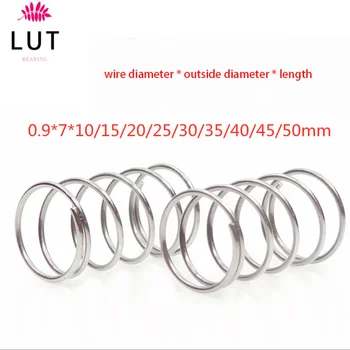 10pcs 304 stainless steel spring pressure spring short compression spring Wire diameter 0.9* outside diameter 7* length 10-50
10pcs 304 stainless steel spring pressure spring short compression spring Wire diameter 0.9* outside diameter 7* length 10-50