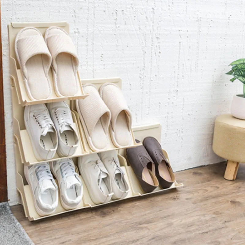 Creative Plastic Simple Shoe Rack Multi-Function Home Living Room Can Be Stacked Multi-Layer Space Space Door Small Shoe Rack
Creative Plastic Simple Shoe Rack Multi-Function Home Living Room Can Be Stacked Multi-Layer Space Space Door Small Shoe Rack