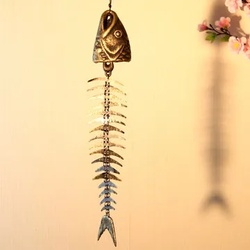 2 Vintage Cast Iron Fish Wind Chimes Outdoor Garden Hanging Decoration Metal Fishbone Wind Chime Bell Home Yard Wall Porch Craft
2 Vintage Cast Iron Fish Wind Chimes Outdoor Garden Hanging Decoration Metal Fishbone Wind Chime Bell Home Yard Wall Porch Craft