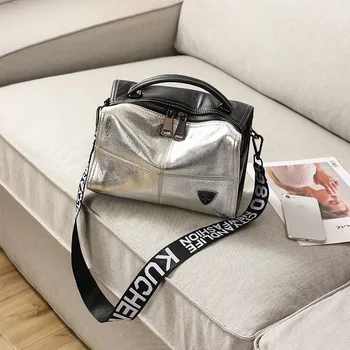 

2019 new luxury leather handbag hit color leather pillow large-capacity fashion Boston shoulder bag women famous brands Clutch
