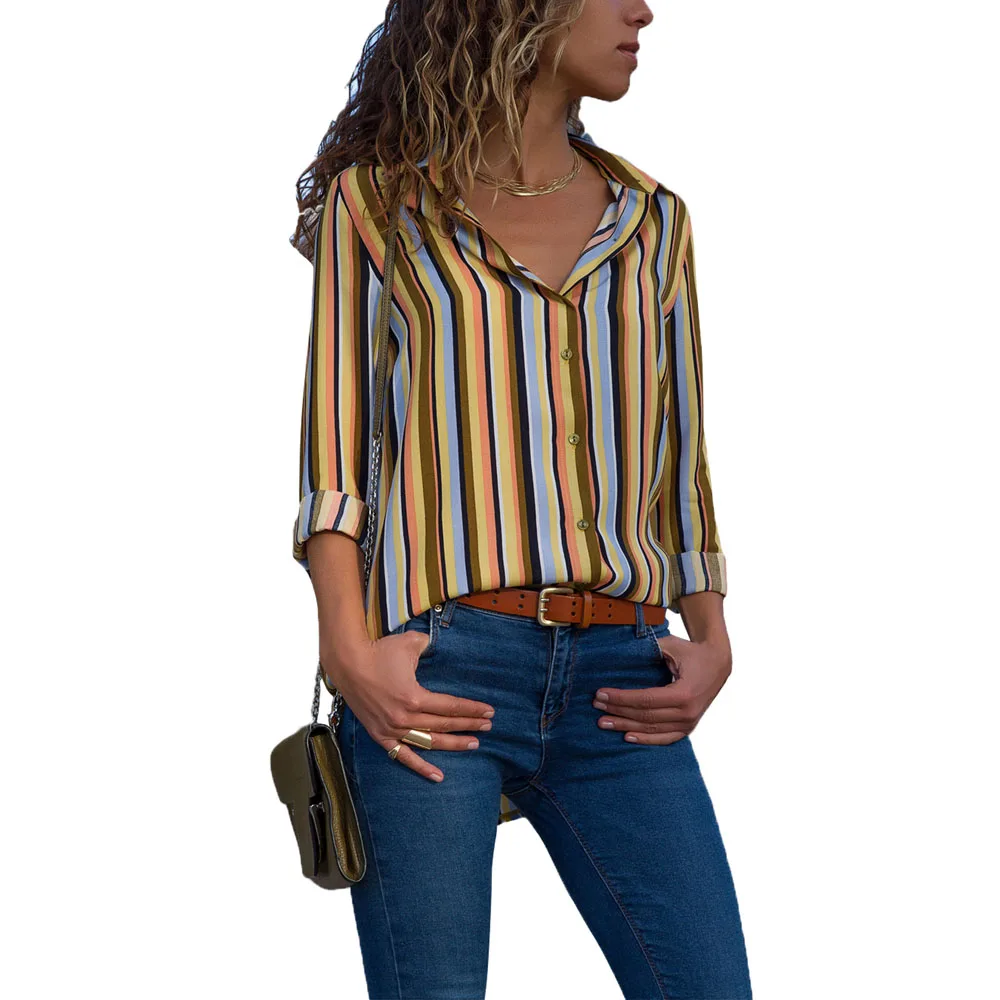 Yellow-Multicolor-Striped-Long-Sleeve-Button-Down-Shirt-LC251153-7-1