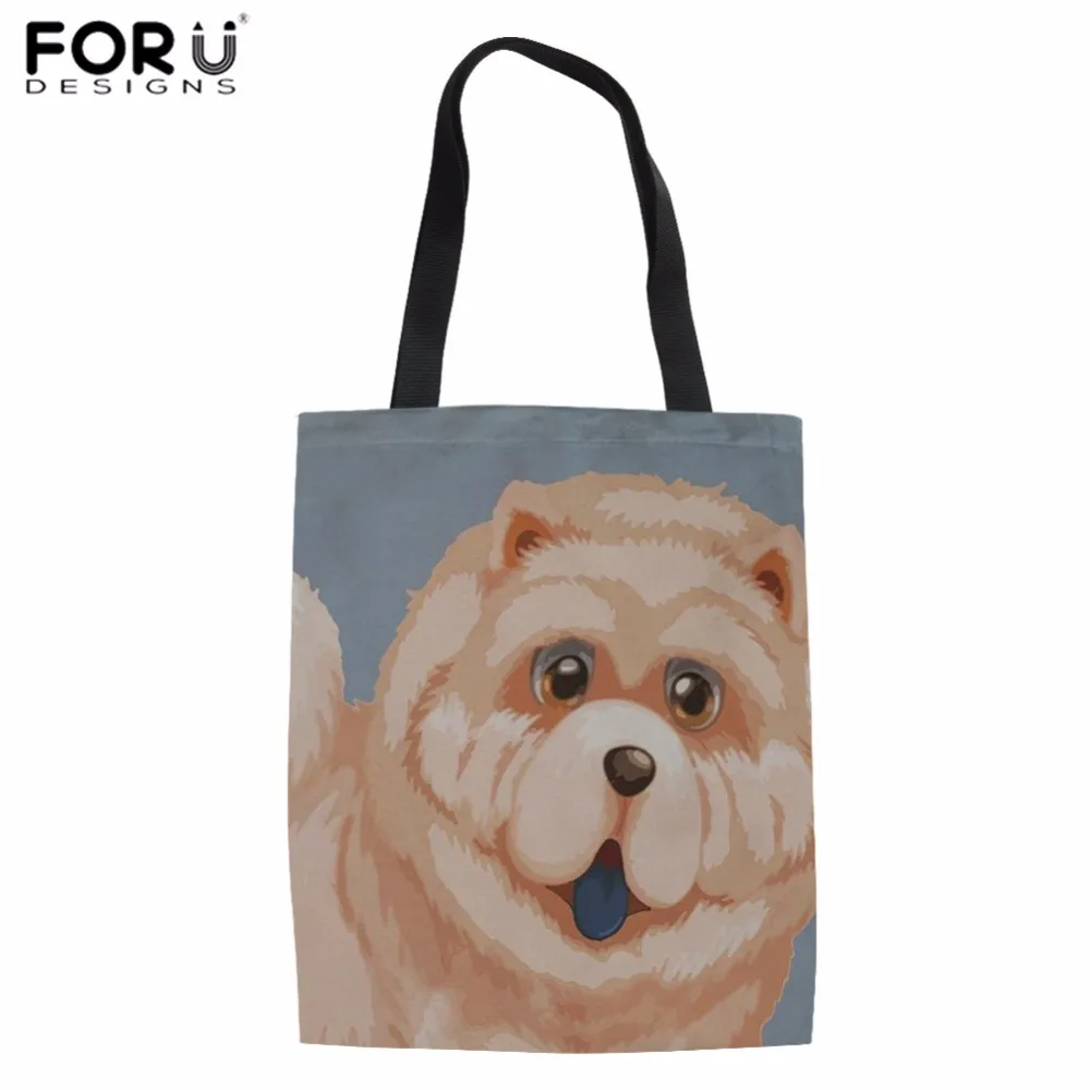 FORUDESIGNS Canvas Shopping Bag Chow Print Women Cloth Tote Bag Teenager Girls Daily Linen Shoulder Bag Fashion Cotton Eco Bolsa
FORUDESIGNS Canvas Shopping Bag Chow Print Women Cloth Tote Bag Teenager Girls Daily Linen Shoulder Bag Fashion Cotton Eco Bolsa