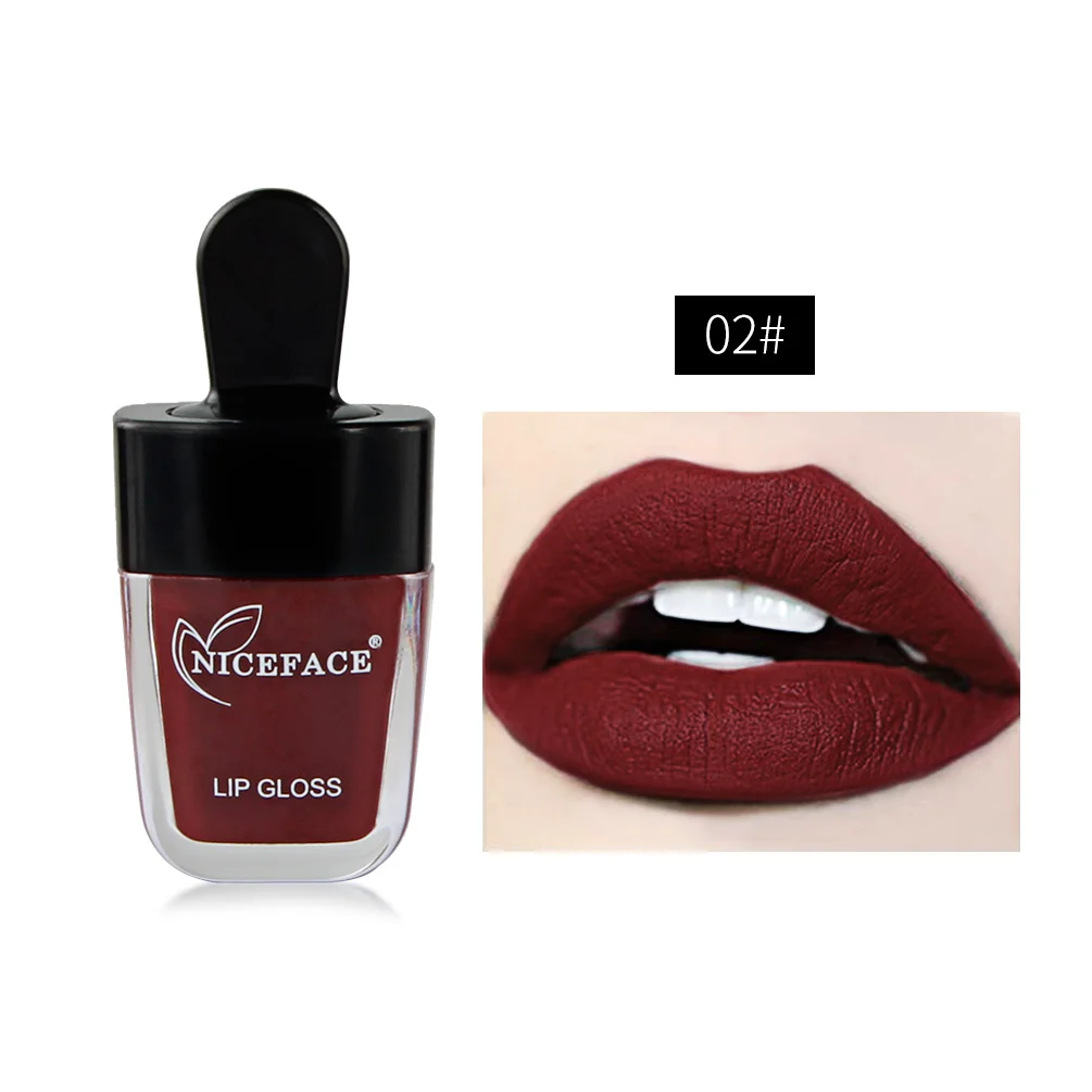 NICEFACE 12 Colors Matte Ice Cream Lip Gloss Velvet Lip Tint Cosmetic Long-Lasting Moisturize Liquid Lipstick TSLM2
NICEFACE 12 Colors Matte Ice Cream Lip Gloss Velvet Lip Tint Cosmetic Long-Lasting Moisturize Liquid Lipstick TSLM2