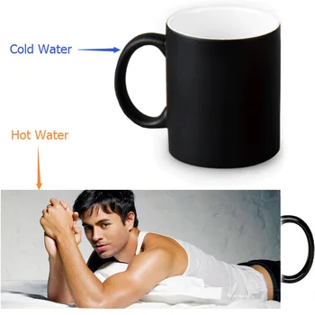 350ml Enrique Iglesias Color Transforming Mugs Coffee Milk Ceramic Mug Novelty Heat Changing Color Tea Cup
350ml Enrique Iglesias Color Transforming Mugs Coffee Milk Ceramic Mug Novelty Heat Changing Color Tea Cup