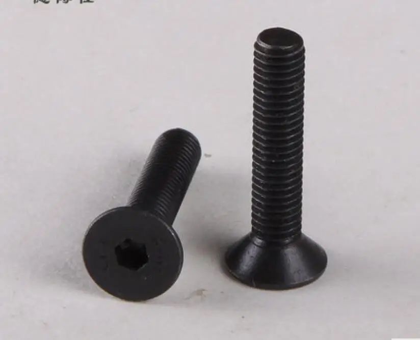 100PCS M6 series 10.9 round M6*8/10/12-70 mm Steel Flat Countersunk Head Hex Socket Screw
100PCS M6 series 10.9 round M6*8/10/12-70 mm Steel Flat Countersunk Head Hex Socket Screw