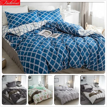 Blue White AB Side Duvet Cover Soft Cotton Bedding Set Kids Child Bed Linens Single Twin Queen King Size 1.35m 1.5m 1.8m 180x220
Blue White AB Side Duvet Cover Soft Cotton Bedding Set Kids Child Bed Linens Single Twin Queen King Size 1.35m 1.5m 1.8m 180x220