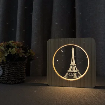 Eiffel Tower 3d design wooden acrylic reading light warn white lighting desk lights for living room decor gifts for girls boys
Eiffel Tower 3d design wooden acrylic reading light warn white lighting desk lights for living room decor gifts for girls boys