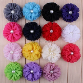 50pcs/lot 2.5inch Chiffon Ballerina Flowers Ruffled Chiffon Flower With Pearl Flat Back
50pcs/lot 2.5inch Chiffon Ballerina Flowers Ruffled Chiffon Flower With Pearl Flat Back