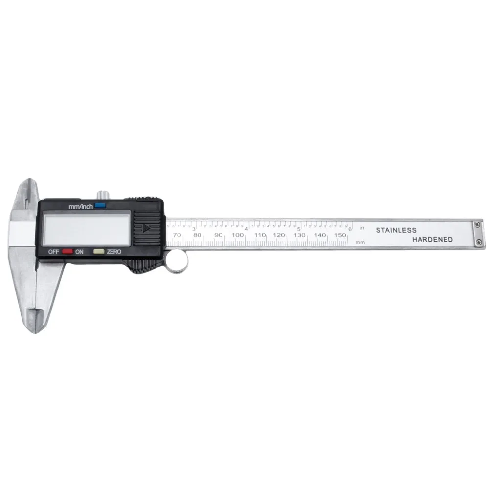 6" 150mm Digital Electronic Vernier Caliper Micrometer Gauge Widescreen Carbon Steel Vernier Calipers
6" 150mm Digital Electronic Vernier Caliper Micrometer Gauge Widescreen Carbon Steel Vernier Calipers