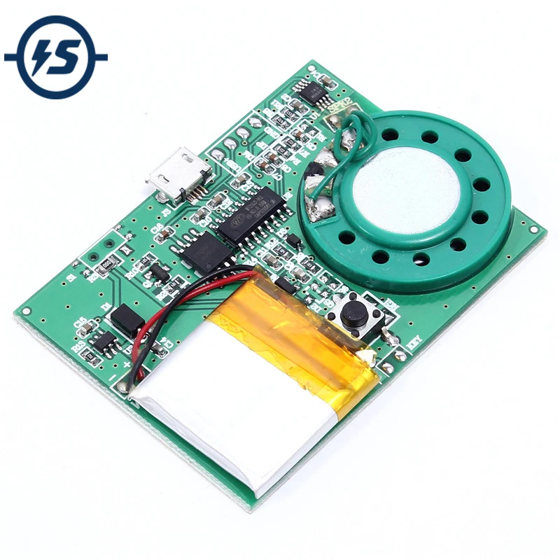 4M Key Control Recordable Programmable Sound Chip Voice Chip Music Board For Greeting Card DIY Holiday Gifts 4.2V 8ohm 1W
4M Key Control Recordable Programmable Sound Chip Voice Chip Music Board For Greeting Card DIY Holiday Gifts 4.2V 8ohm 1W
