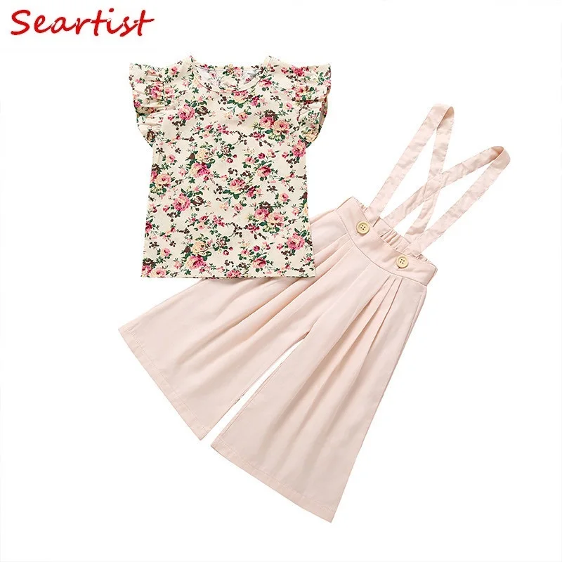 Seartist Baby Girls Summer Clothing Set Girl T Shirt Overalls Bebes Floral Set Bib Pants With Braces Baby Girl Clothes 2019 30C
Seartist Baby Girls Summer Clothing Set Girl T Shirt Overalls Bebes Floral Set Bib Pants With Braces Baby Girl Clothes 2019 30C