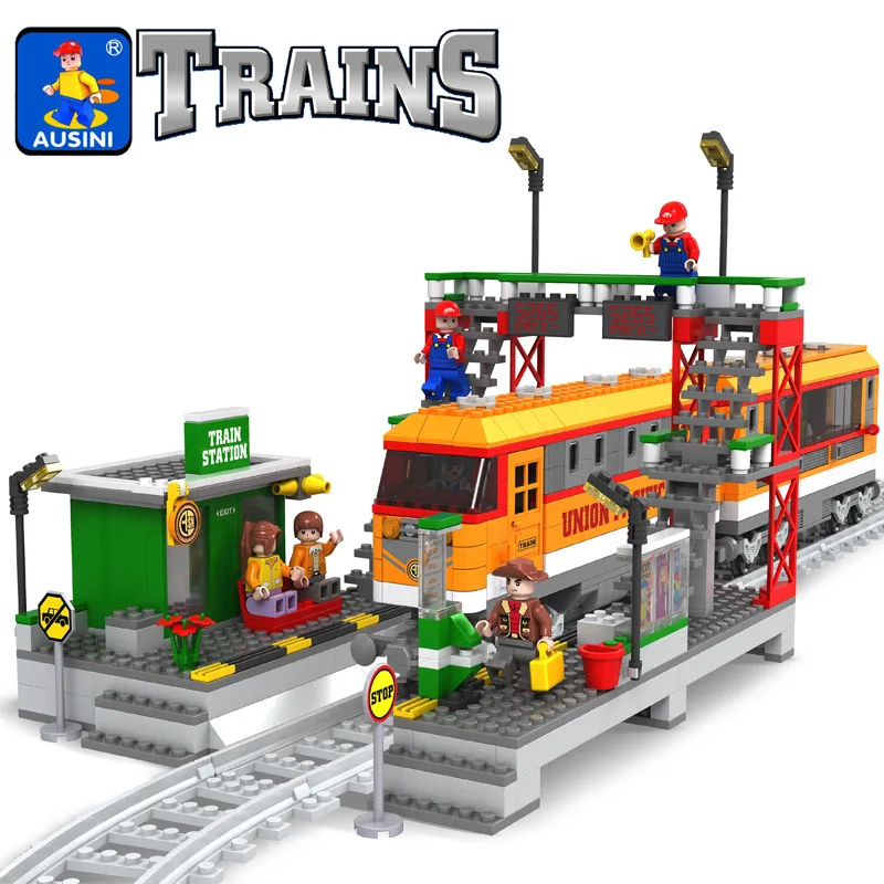 Compatible with legoings city Building Blocks Building Bricks Train Series Station and Railway Platform Kids DIY Bricks Toys
Compatible with legoings city Building Blocks Building Bricks Train Series Station and Railway Platform Kids DIY Bricks Toys