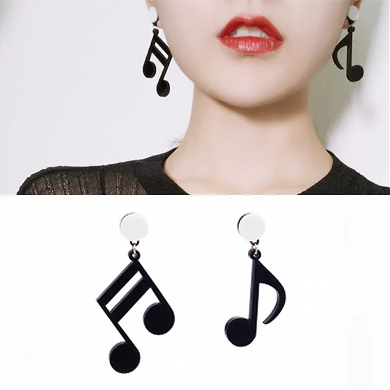Personality Notes Music Earrings Black Acrylic Asymmetric Earrings Women Accessory Jewelry Bijoux 2019 Gift Factory Direct Sale
Personality Notes Music Earrings Black Acrylic Asymmetric Earrings Women Accessory Jewelry Bijoux 2019 Gift Factory Direct Sale