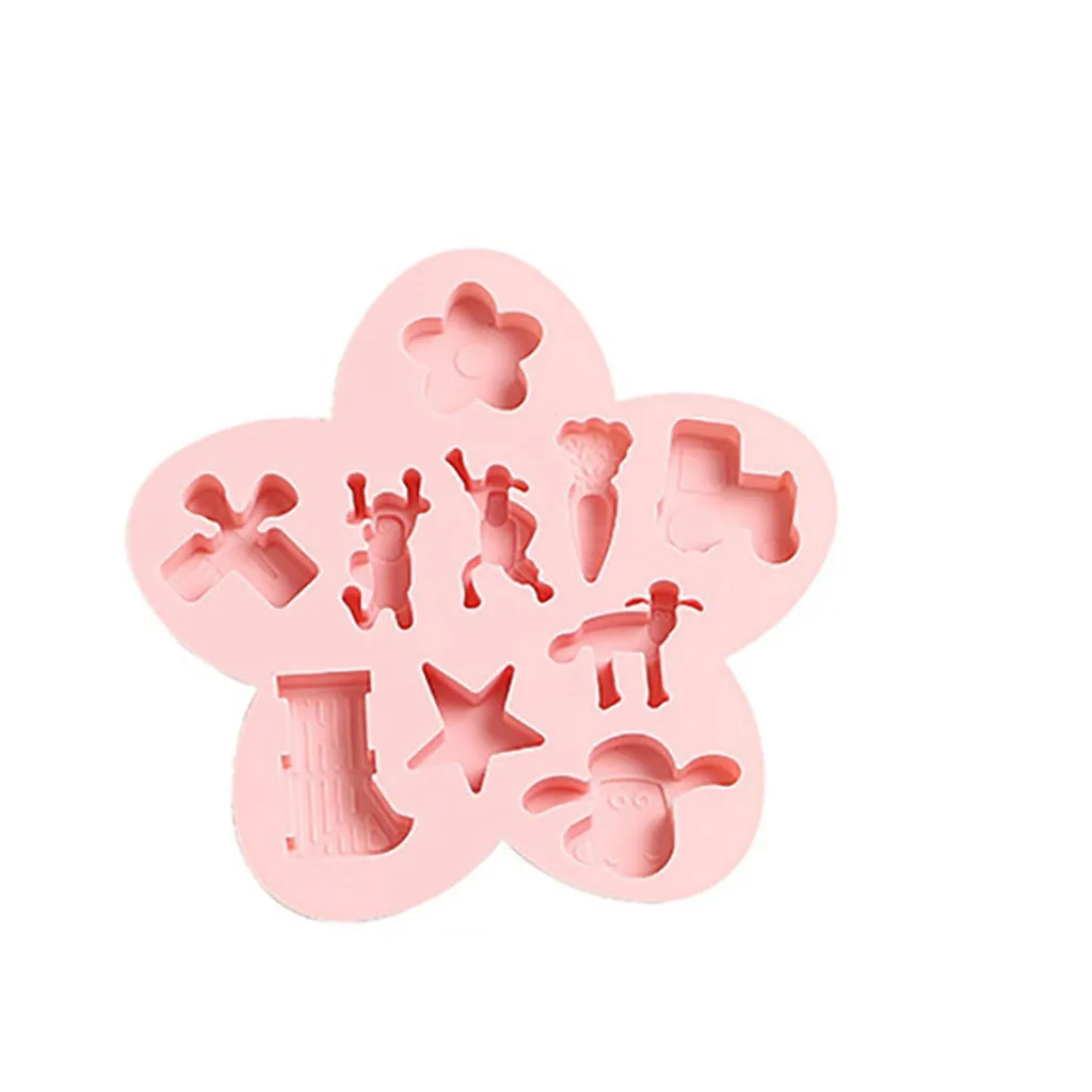 New Cute Lamb Farm Silicone Fondant Biscuits Mould Chocolate Sugar Craft Cake Mold Kids Child Hands-on Making Baking Tools
New Cute Lamb Farm Silicone Fondant Biscuits Mould Chocolate Sugar Craft Cake Mold Kids Child Hands-on Making Baking Tools