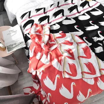 Knitted Cotton Blanket Soft Throw Towel Swan Duck Winter Bedding Blanket for Adults Kids Baby Couch Travel Cobija Cobertor
Knitted Cotton Blanket Soft Throw Towel Swan Duck Winter Bedding Blanket for Adults Kids Baby Couch Travel Cobija Cobertor