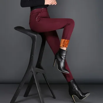 2020 Autumn Winter Women Thick Trousers High Waist Ladies Pencil Pants Plus Size S- 6XL Pockets Velet Inside Street Warm Capris
2020 Autumn Winter Women Thick Trousers High Waist Ladies Pencil Pants Plus Size S- 6XL Pockets Velet Inside Street Warm Capris