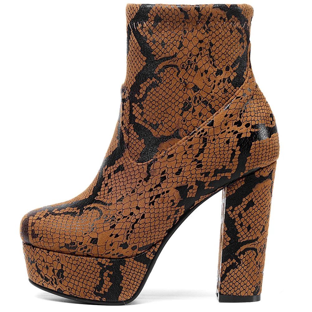 FINDHER Women Ankle Boots 2019 Fashion Snakeskin High Heel Shoes Woman Closed Toe Platform Boots Autumn Winter fur Addable Boots
FINDHER Women Ankle Boots 2019 Fashion Snakeskin High Heel Shoes Woman Closed Toe Platform Boots Autumn Winter fur Addable Boots