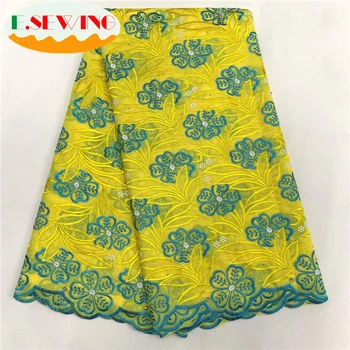 Esewing 5 Yards/Lot African Lace Fabric Stones Lace Cotton Lace Swiss Voile Lace Yellow Color for dress
Esewing 5 Yards/Lot African Lace Fabric Stones Lace Cotton Lace Swiss Voile Lace Yellow Color for dress