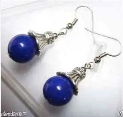 hot sell new - Free shipping Women's Jewellery Tibetan silver blue 12mm lazuli beads Earrings
hot sell new - Free shipping Women's Jewellery Tibetan silver blue 12mm lazuli beads Earrings