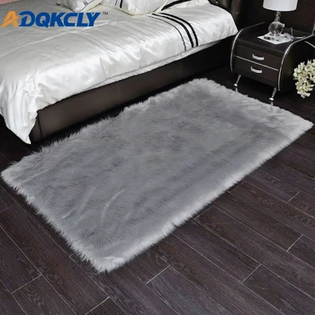ADQKCLY Gray Sheepskin Hairy Carpet Wool Fluffy Soft Seat Sofa Pad Mats for Living Room Bedroom Floor Area Rug Acceprt Custom
ADQKCLY Gray Sheepskin Hairy Carpet Wool Fluffy Soft Seat Sofa Pad Mats for Living Room Bedroom Floor Area Rug Acceprt Custom