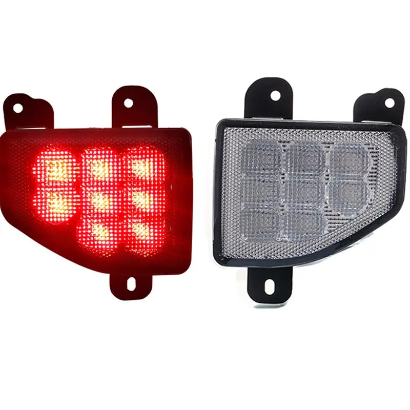 Led Rear Bumper Tail Light For Jeep Wrangler JL 2018 2019 Smoke Len Rear Bumper Reflector Fog Brake Warn Light未标题-7