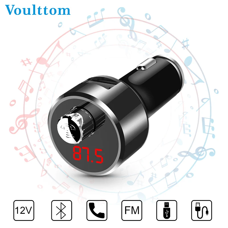 Voulttom USB Car Charger Handsfree Bluetooth Car kits Phone FM Transmitter MP3 Music Player Fast Charging Voltage Detection
Voulttom USB Car Charger Handsfree Bluetooth Car kits Phone FM Transmitter MP3 Music Player Fast Charging Voltage Detection