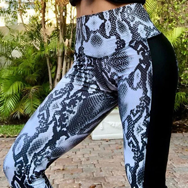 High Waist Leather Leggings Fitness Female Fashion Snake Print Leggings Women Stretch Exercise Leggings
High Waist Leather Leggings Fitness Female Fashion Snake Print Leggings Women Stretch Exercise Leggings