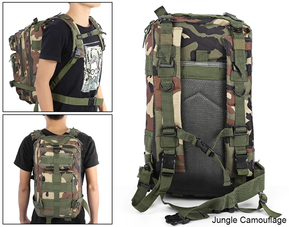  3P Tactical Backpack Military Backpack 600D Oxford Sport Bag 30L for Camping Climbing Bag Traveling Hiking fishing Bags Hot sale