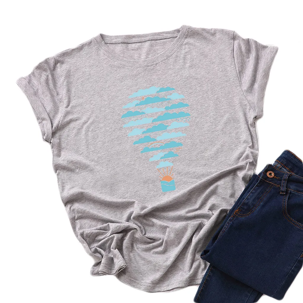 2019 Hot Sale Women'S Fashion Summer Cat Printing Polyester Daily Cute O-Neck Loose Tops Short-Sleeved Shirt #595
2019 Hot Sale Women'S Fashion Summer Cat Printing Polyester Daily Cute O-Neck Loose Tops Short-Sleeved Shirt #595