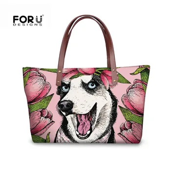 FORUDESIGNS Husky Women Handbag Big Shoulder Bag ladies Summer Spring Tote Pet Dogs Pattern Top-handle Bags For Teenagers Girls
FORUDESIGNS Husky Women Handbag Big Shoulder Bag ladies Summer Spring Tote Pet Dogs Pattern Top-handle Bags For Teenagers Girls
