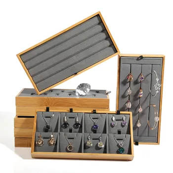 New Fashion Gray Color Nature Bamboo Jewelry Display Tray Ring, Pendant, Diamond, Bracelets, Earrings Display Plate
New Fashion Gray Color Nature Bamboo Jewelry Display Tray Ring, Pendant, Diamond, Bracelets, Earrings Display Plate