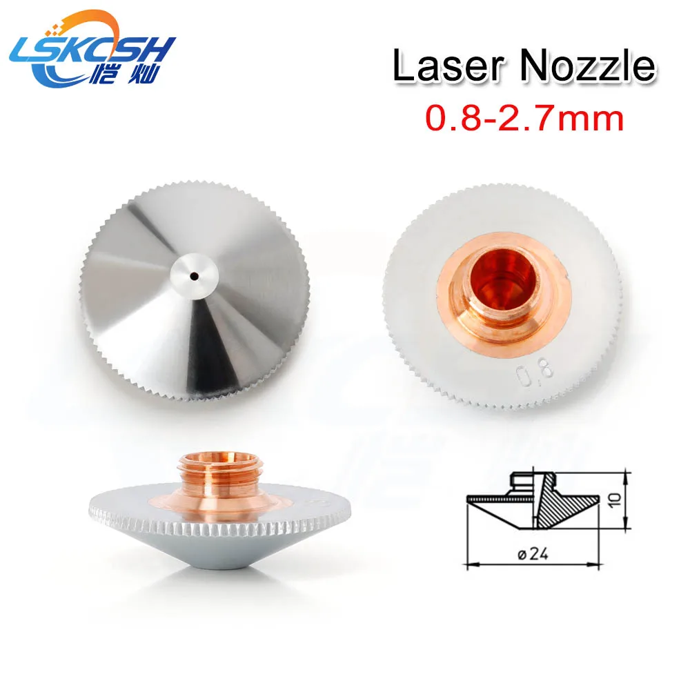 LSKCSH 50pcs/lot best quality Laser Nozzle 0.8-2.7mm 124561/237499 Co2 Laser cutting Consumables Replacement Parts Factory agent
LSKCSH 50pcs/lot best quality Laser Nozzle 0.8-2.7mm 124561/237499 Co2 Laser cutting Consumables Replacement Parts Factory agent