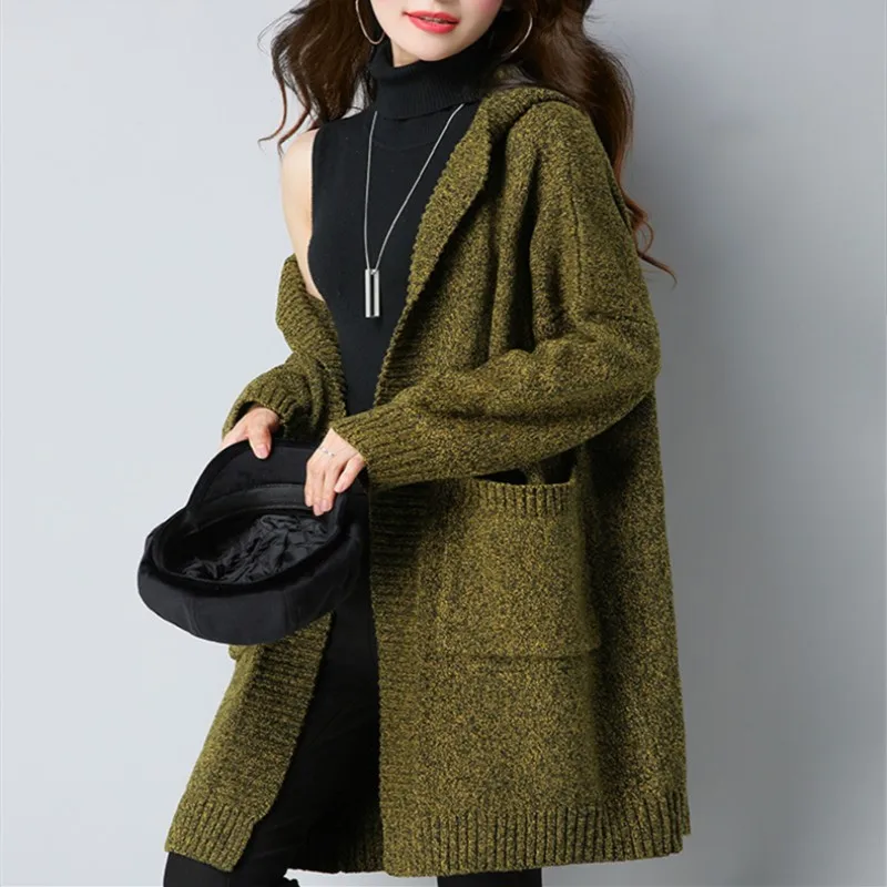 New Arrive Spring And Autumn Female Long Sleeve Hooded Sweater Loose Casual Cardigans
New Arrive Spring And Autumn Female Long Sleeve Hooded Sweater Loose Casual Cardigans