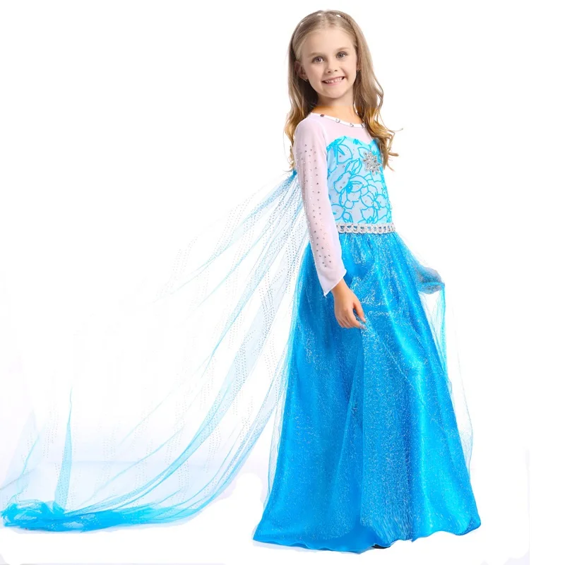 Long Sleeve Elsa Dress Girls Frocks Belle Princess Vaiana Elegant New Year For Party Christmas Costume Kids Girl Kinder Kleider
Long Sleeve Elsa Dress Girls Frocks Belle Princess Vaiana Elegant New Year For Party Christmas Costume Kids Girl Kinder Kleider