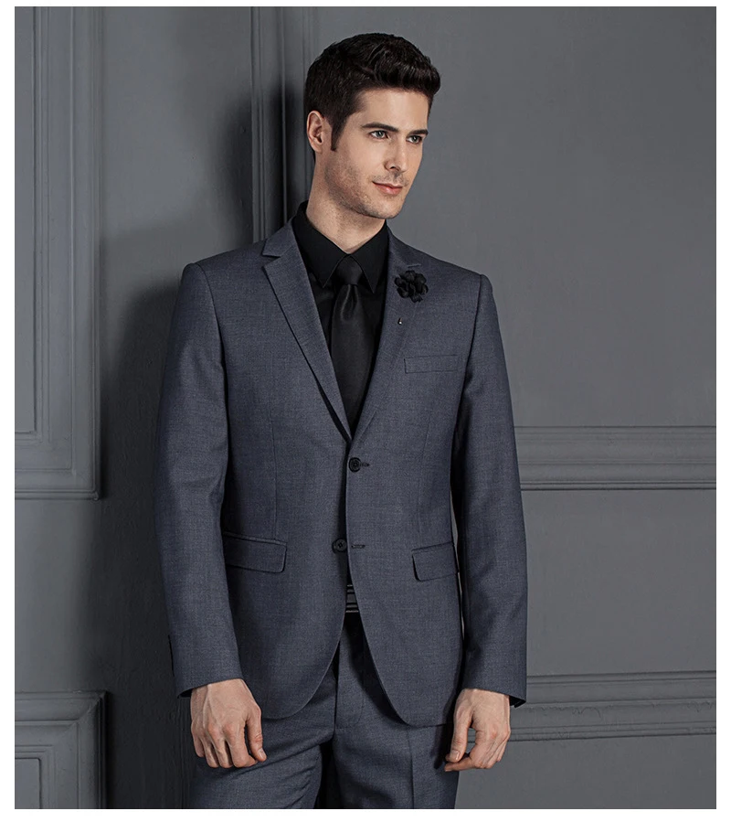 Jacket+pants) Custom Slim Fit Business Formal Suits Costume Homme Classic Two Buttons Black Gray Blue Wedding Groom Suits Tuxedo
Jacket+pants) Custom Slim Fit Business Formal Suits Costume Homme Classic Two Buttons Black Gray Blue Wedding Groom Suits Tuxedo