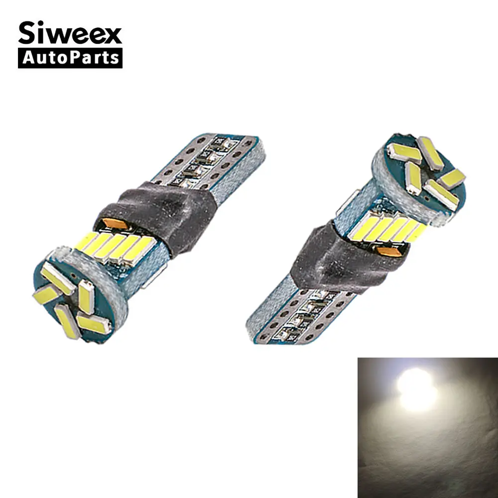 2Pcs T10 4014 15 SMD LED Bulbs W5W 94 168 Car Auto Indicator Lights Reading Signal Light Side Parking Lamp White
2Pcs T10 4014 15 SMD LED Bulbs W5W 94 168 Car Auto Indicator Lights Reading Signal Light Side Parking Lamp White