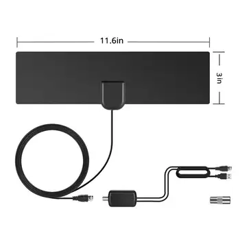 1080P HD TV Antenna HDTV Indoor Digital TV DVB-T2 Antenna and Signal Amplifier Support 80 Miles
1080P HD TV Antenna HDTV Indoor Digital TV DVB-T2 Antenna and Signal Amplifier Support 80 Miles